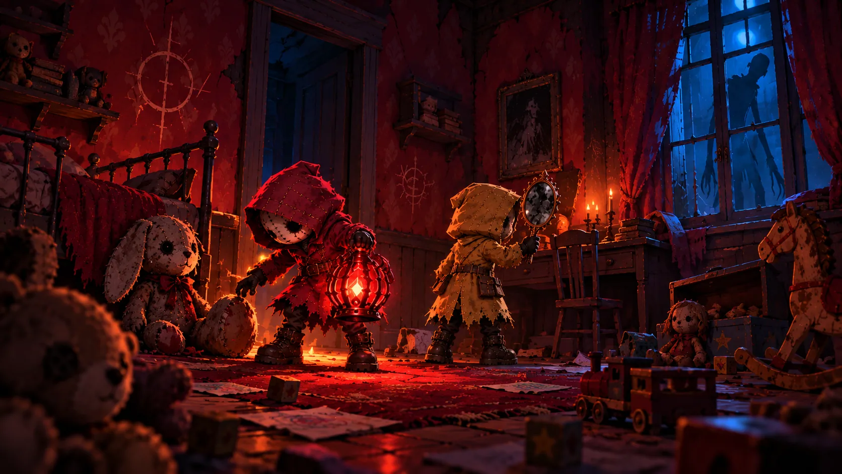 Curselink haunted bedroom support artwork